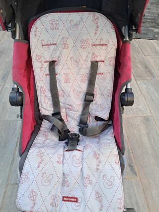 Carrito Maclaren Quest gris y rosa