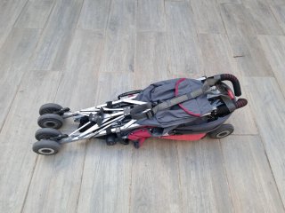 Carrito Maclaren Quest gris y rosa