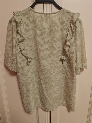 Camiseta de seda verde