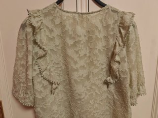 Camiseta de seda verde