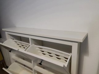 Zapatero Ikea Hemnes 4 compartimentos blanco