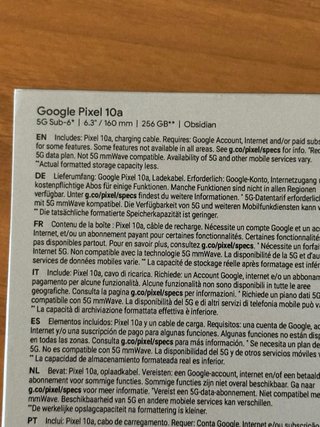 Google Pixel 10a 256gb PRECINTADO