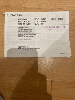 Radio Coche Kenwood KDC-164U