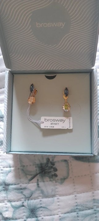 Orecchini Brosway oro e blu
