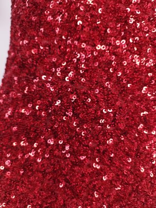 NUEVO Vestido Fiesta  Zara Noche  Lentejuelas Rojo