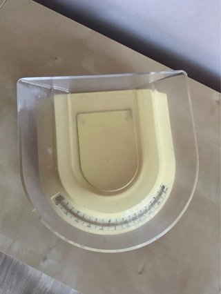 Bilancia Cucina Guzzini Gialla Vintage
