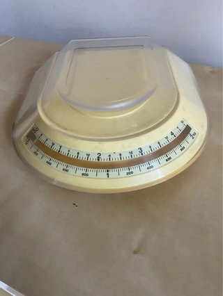 Bilancia Cucina Guzzini Gialla Vintage