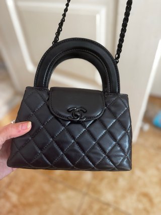 Bolso de mano negro lujo