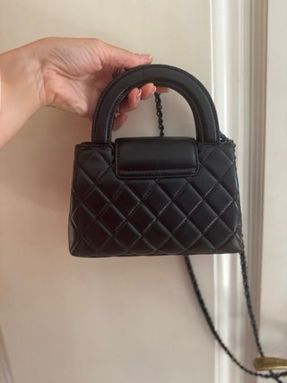 Bolso de mano negro lujo