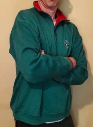 Sudadera Roland Garros Media Cremallera Verde