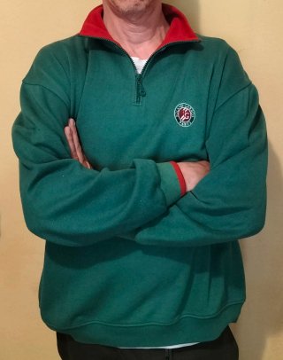 Sudadera Roland Garros Media Cremallera Verde