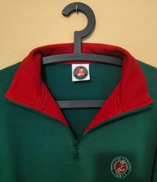Sudadera Roland Garros Media Cremallera Verde