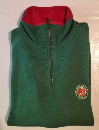 Sudadera Roland Garros Media Cremallera Verde