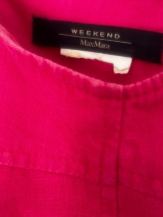 Prendisole lino fucsia