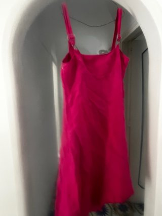 Prendisole lino fucsia