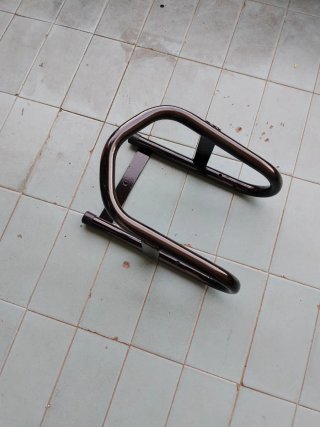 Rampas y tope para rueda de moto