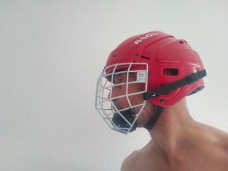 Casco de hockey JOFA rojo