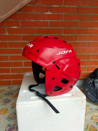 Casco de hockey JOFA rojo
