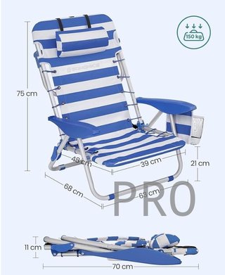 Silla de playa plegable