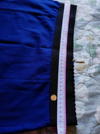 Gonna tubino blu con elastico nero Nuova