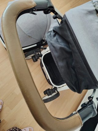 Carrito de bebé 3 piezas gris