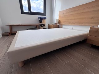 Canapé 135x190cm Beige/Marrón