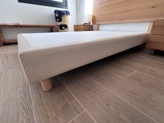 Canapé 135x190cm Beige/Marrón
