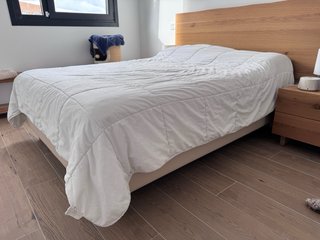 Canapé 135x190cm Beige/Marrón