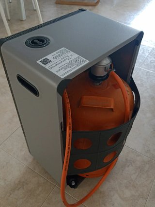 Estufa de gas Llama Azul
