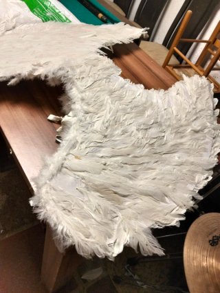Alas de plumas blancas