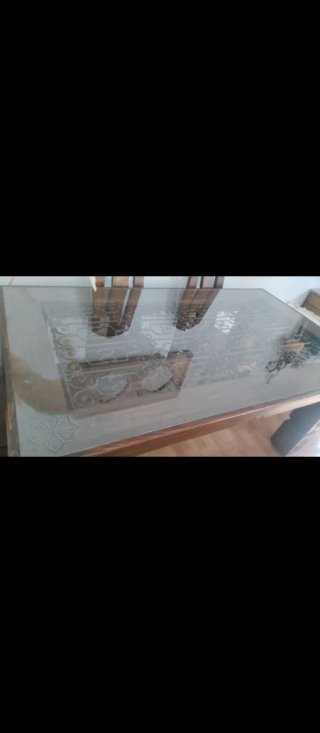 Silla de comedor madera tallada