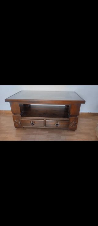 Conjunto salón comedor Bali,madera tallada y forja
