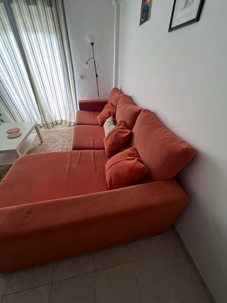 Sofá Cama Grande Naranja