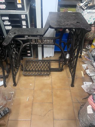 Base Máquina Coser Singer Hierro Fundido