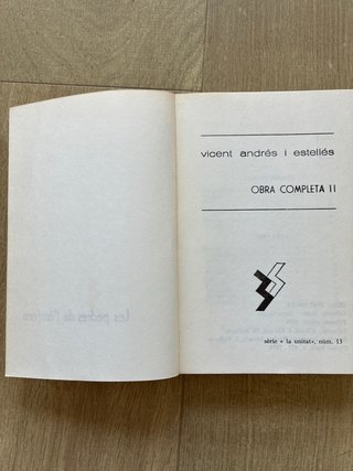 Obra completa [de] Vicent Andrés i Estellés Int...