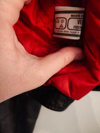 Cazadora Piel Negra Talla 46