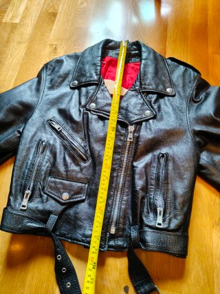 Cazadora Piel Negra Talla 46