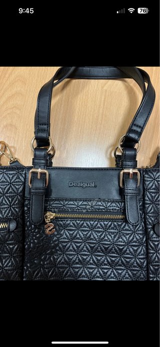 Bolso Desigual Negro Acolchado