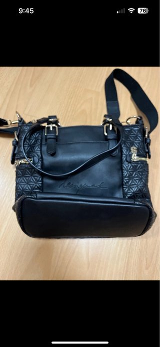 Bolso Desigual Negro Acolchado