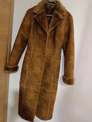 Cappotto lungo da donna marrone