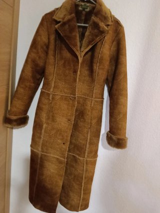 Cappotto lungo da donna marrone