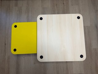 Mesa nido amarilla y beige Ikea - SONHULT