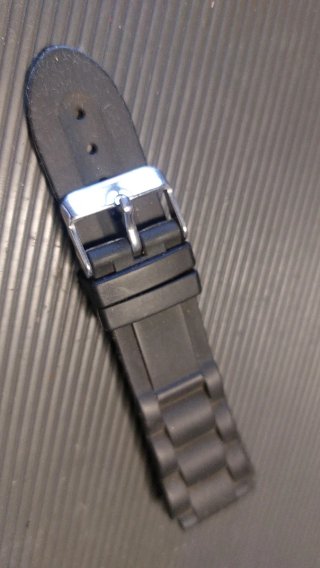 Correa de reloj deportiva negra