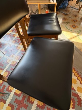 Sillas Vintage Piel y Madera