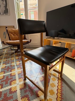 Sillas Vintage Piel y Madera