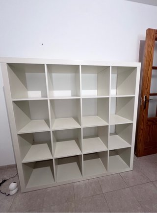 Estantería modular blanca 4x4