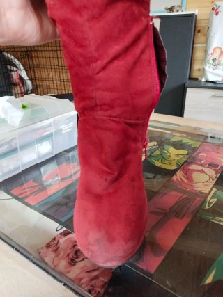 Botas altas tacón rojo talla 39