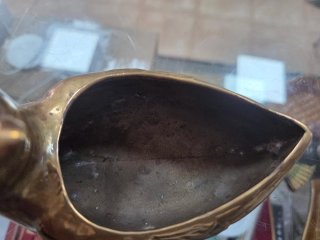 Cenicero de bronce con forma de pájaro