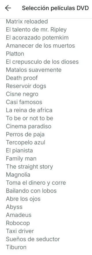 Selección Películas DVD Varias