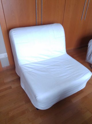 Sillón-cama blanco